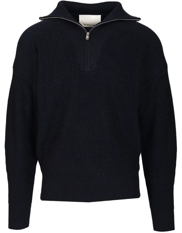 Benny Zip-up Turtleneck Sweater
