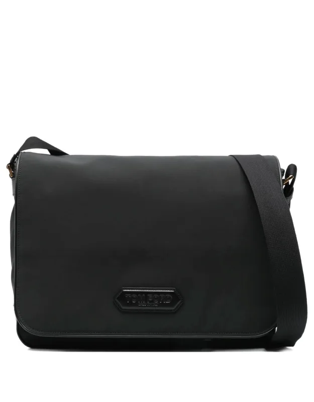 Recycled Nylon Large Messenger Bag