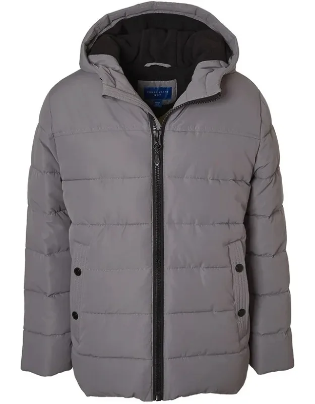 Solid Ripstop Puffer Jacket