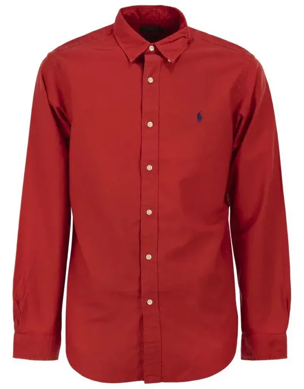 Custom-fit Garment Dyed Oxford Shirt