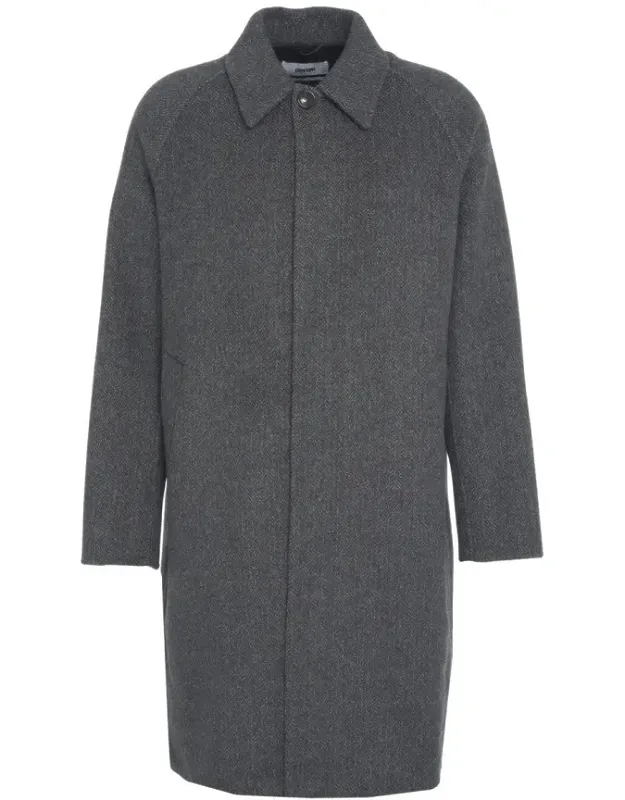 Mid-length Wool-elastane Blend Coat