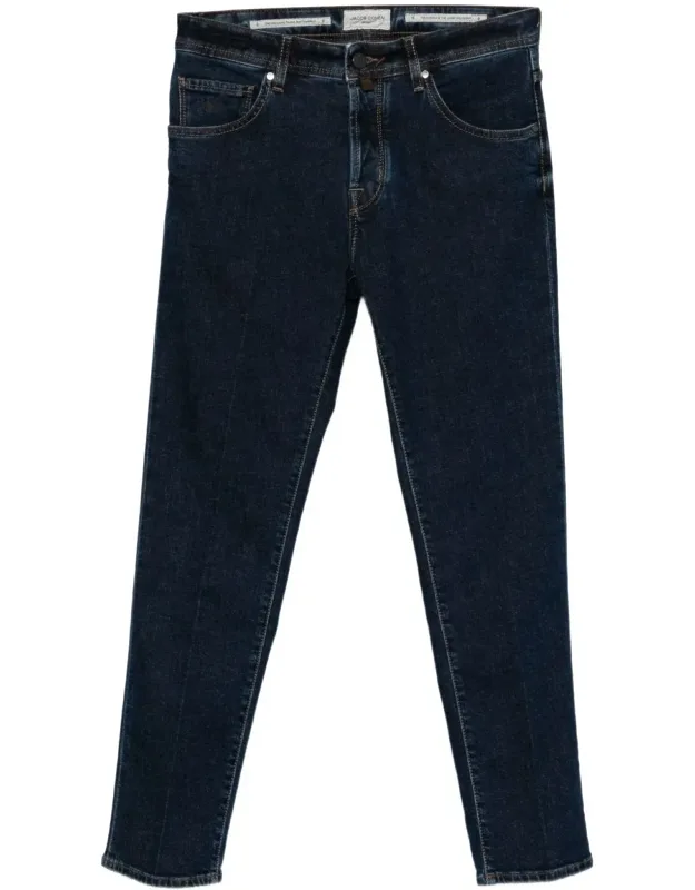 Slim Fit Cropped Denim Jeans