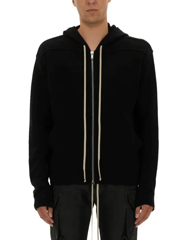 Zipper Hoodie In Cashmere Blend