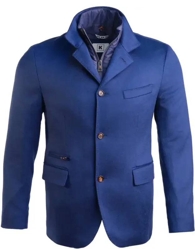 Cashmere Overcoat With Goose Down Vest