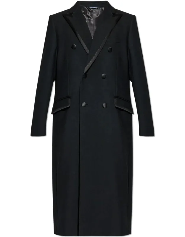 Wool Coat With Single Vent