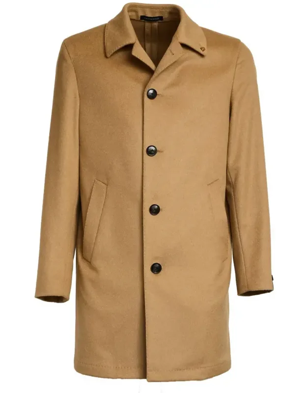 Short Cashmere Blend Coat