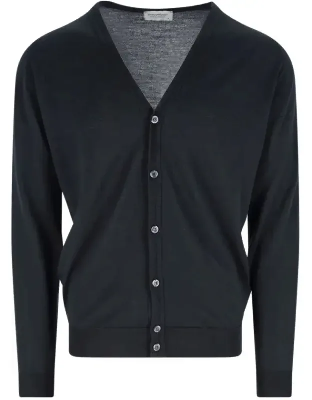 Fitted Knit Sweater With Ribbed Details