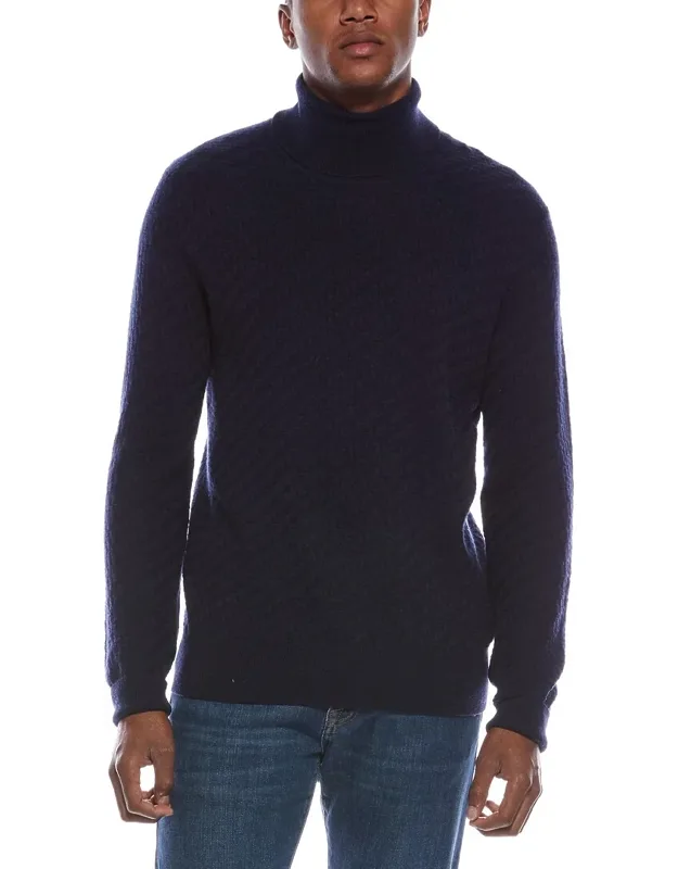 Fancy Stitch Wool & Cashmere-blend Turtleneck Sweater