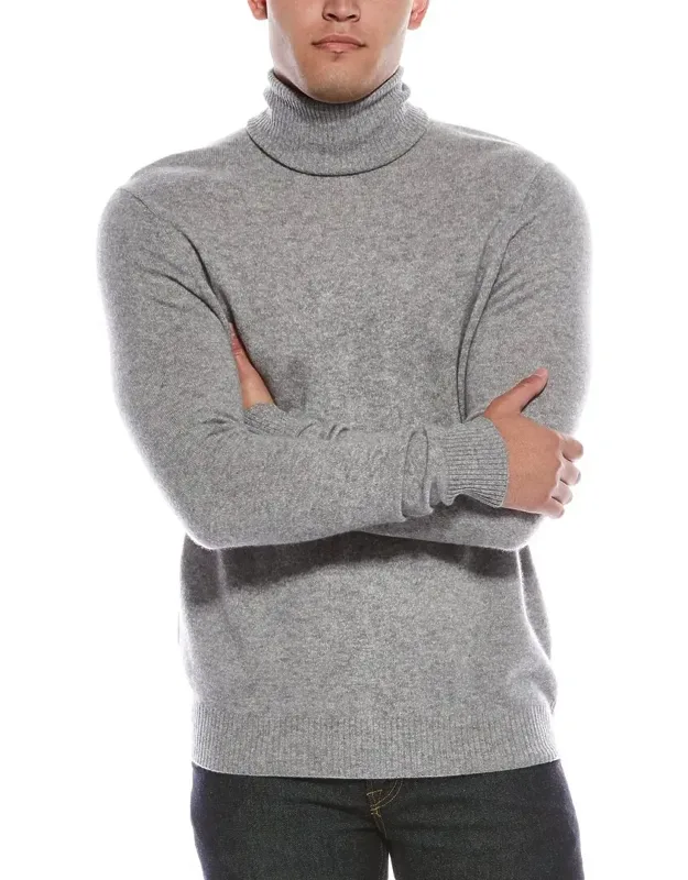 Solid Cashmere Turtleneck Sweater