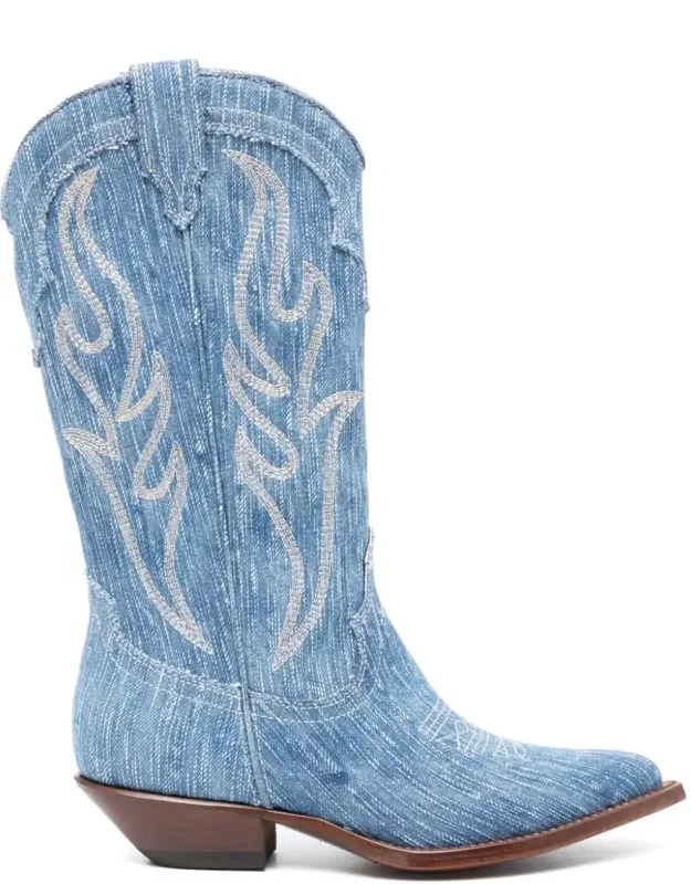 Denim Texan Boots