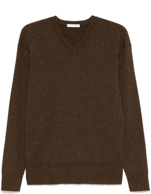 Cashmere Blend V-necked Sweater