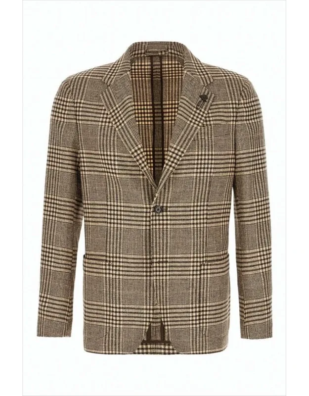 Tailored Plaid Blazer