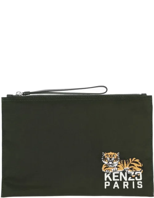 Large Happy Tiger Clutch