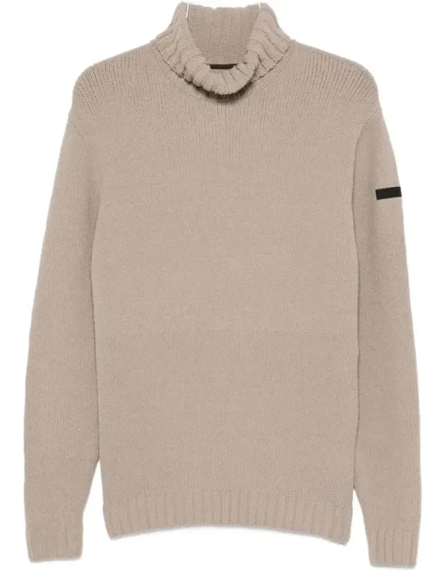 Ribbed High Collar Sweater