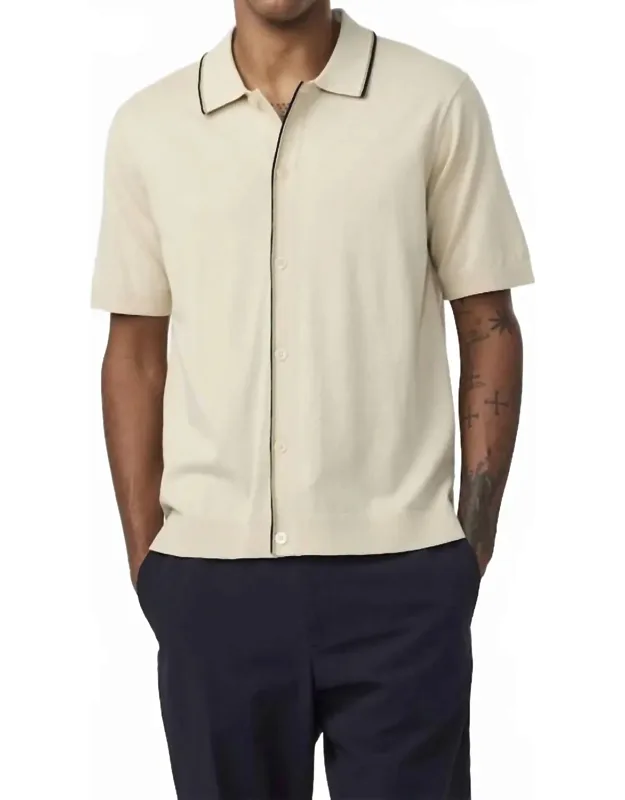 Button Up Polo Shirt