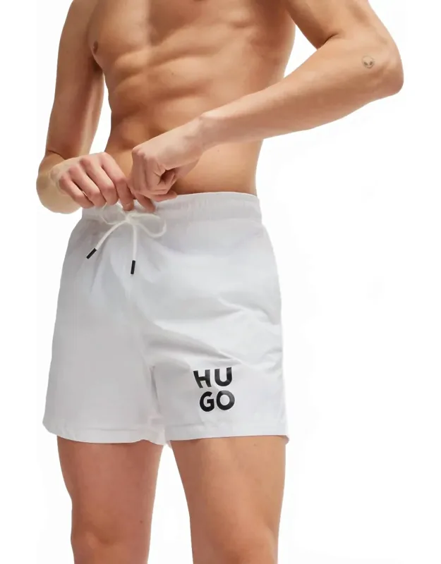 Block Logo Swim Trunk Shorts