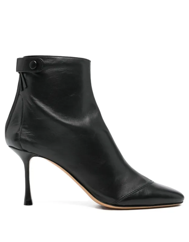 Back Zip Ankle Boots