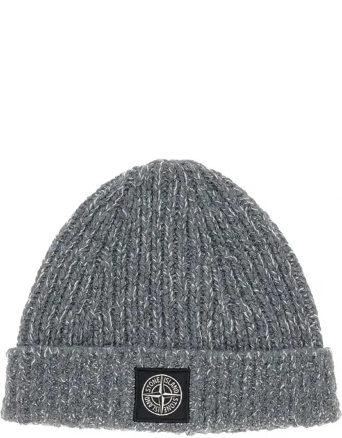 Ribbed Beanie With Patch