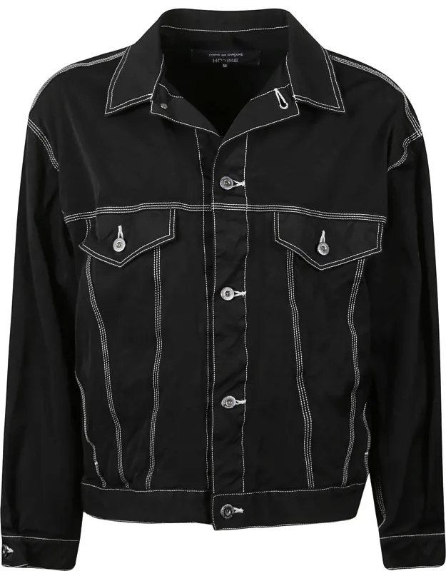 Denim Jacket With Contrast Stitching