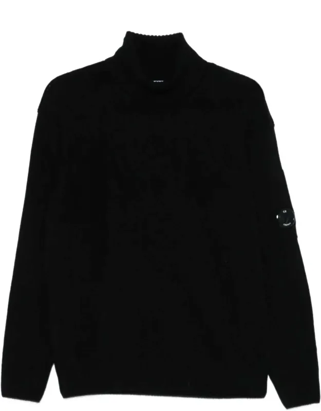 Logo Wool Turtle-neck Sweater