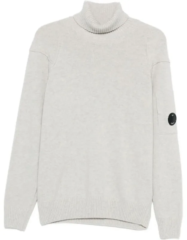 Logo Wool Turtle-neck Sweater
