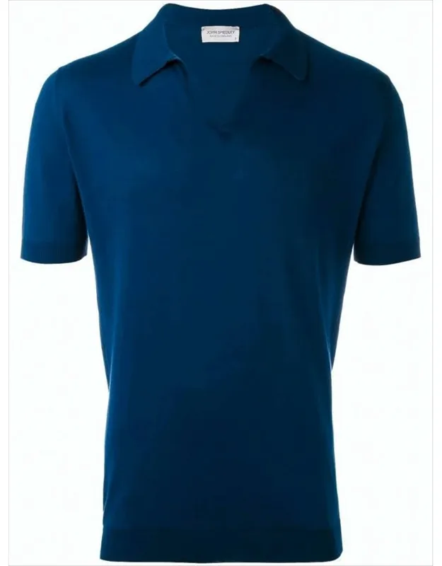 Deep V-neck Polo Shirt