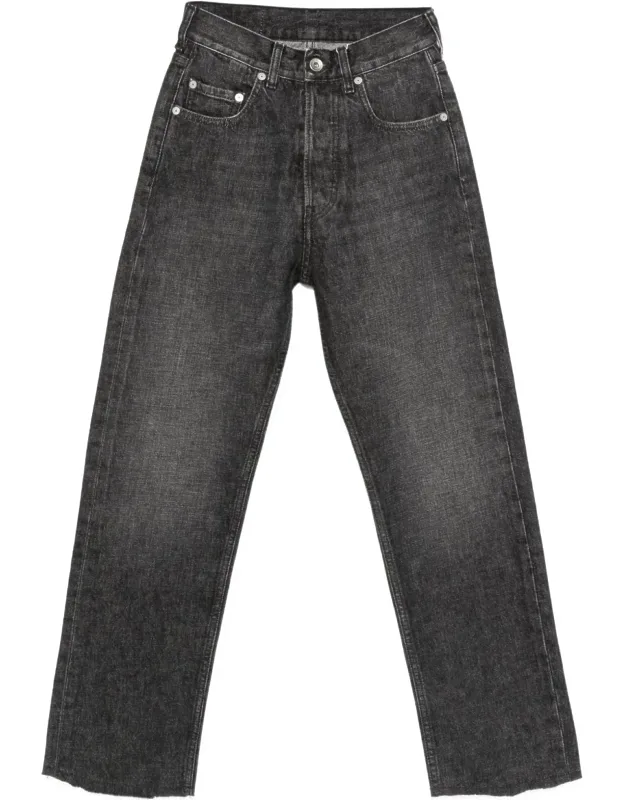 Frayed Straight-leg Jeans