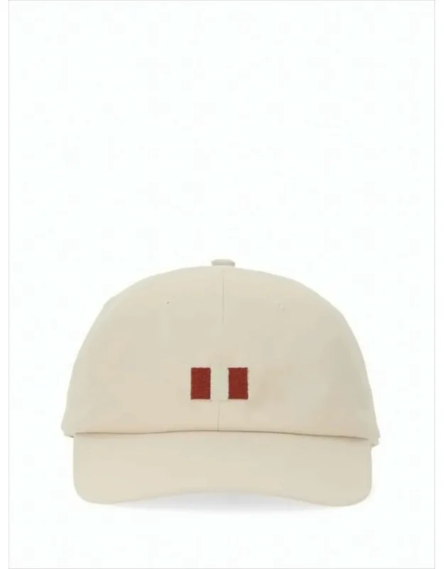 Cotton Baseball Cap With Embroidered Detailing