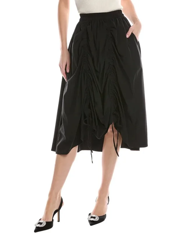 Drawstring Gathered Skirt