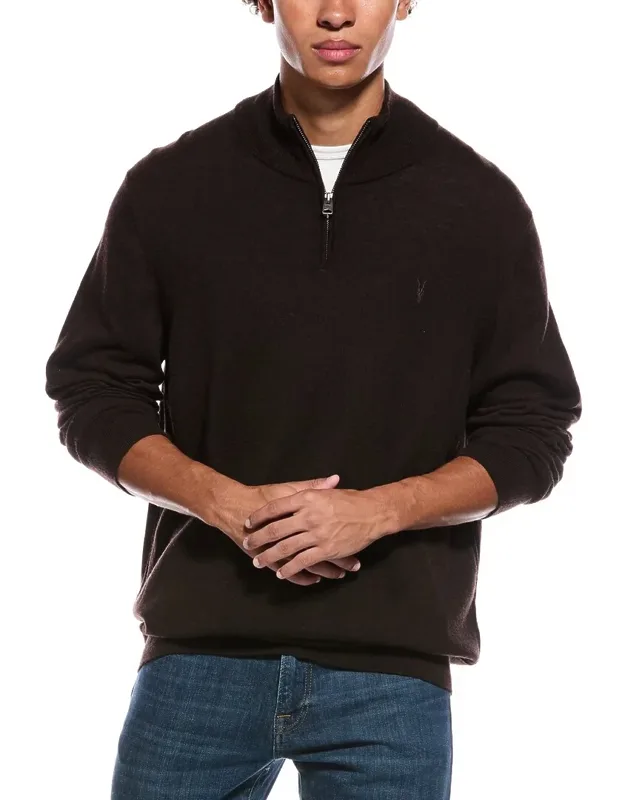 Kilburn Zip Wool-blend Funnel Neck Sweater