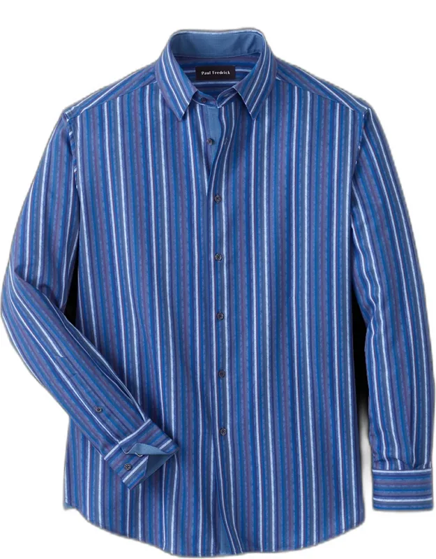 Performance Stretch Stripe Casual Shirt
