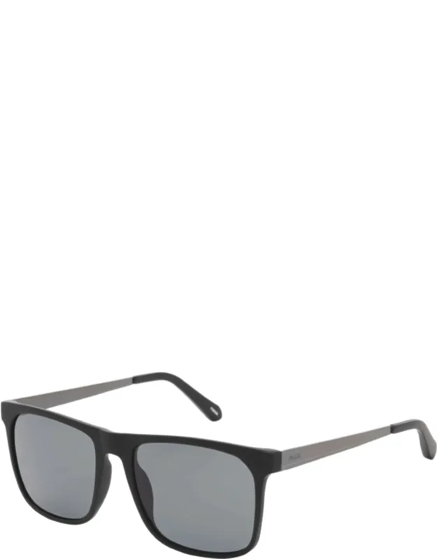 Square Sunglasses With Smoke-tinted Lenses And 100% Uv Protection