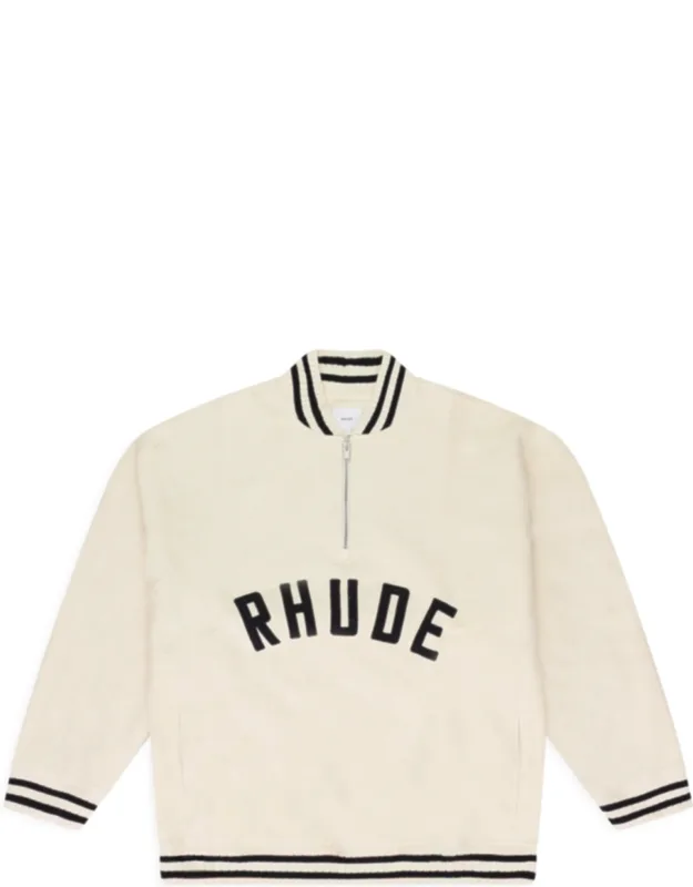 Quarter Zip Varsity Sweater