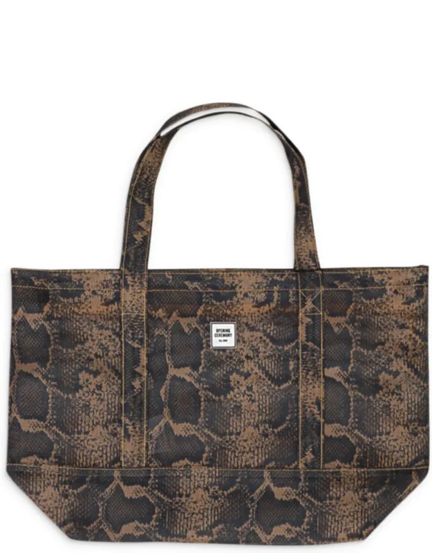 Medium Animal Print Mesh Tote Bag