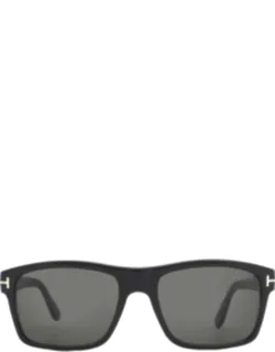 August Polarized Smoke Rectangular Sunglasses