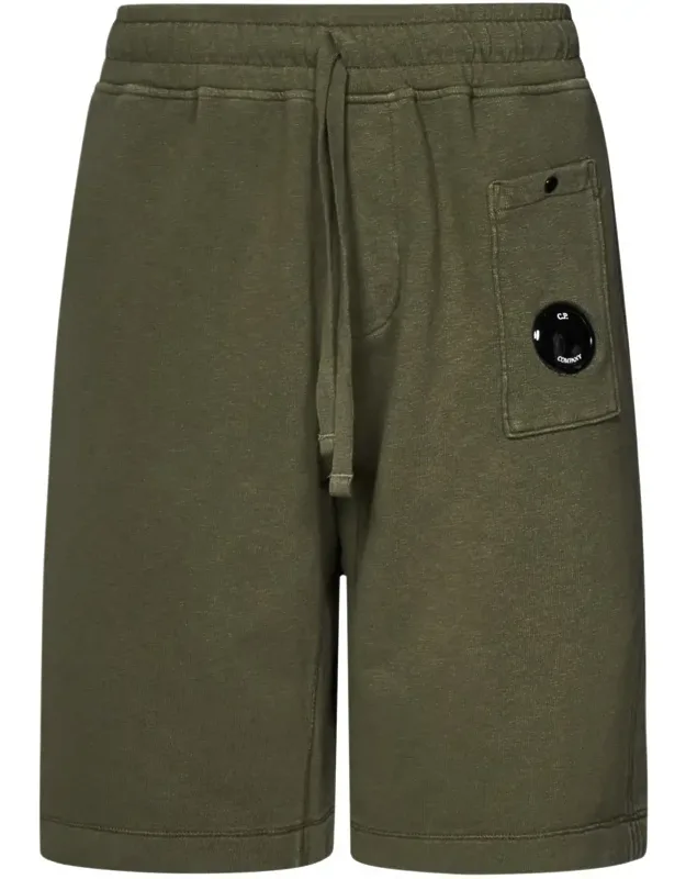 Cotton Shorts With Lens Detail