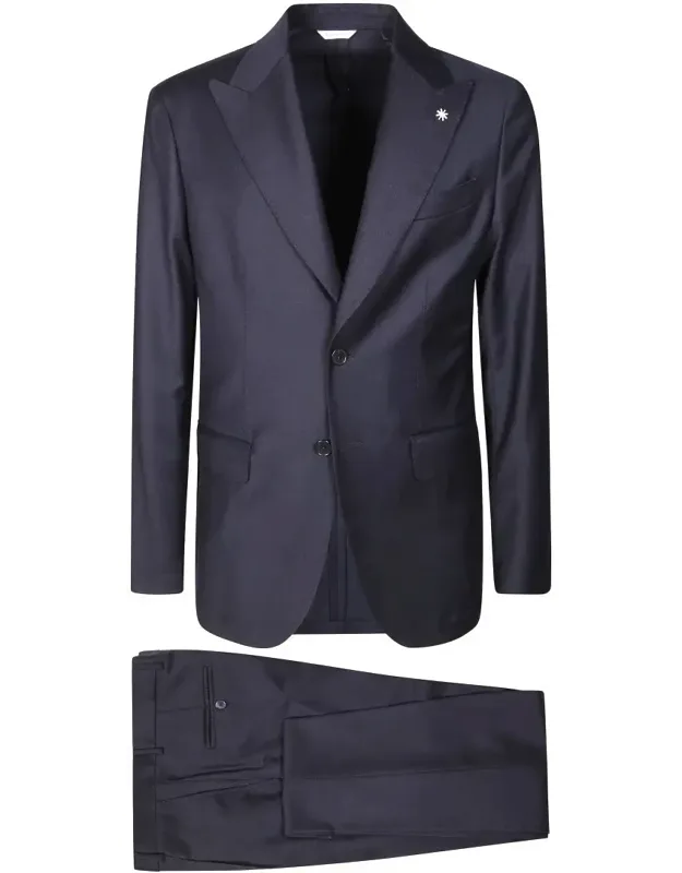 Tailored Two-piece Suit With Structured Blazer And Slim-fit Trousers