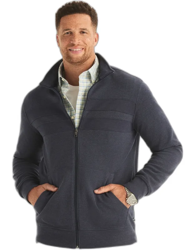 Full-zip Mock-neck Sweatshirt
