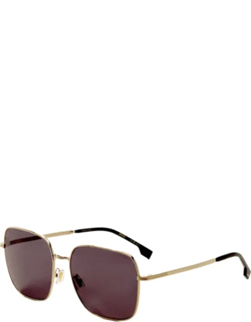 Gold 59mm Sunglasses