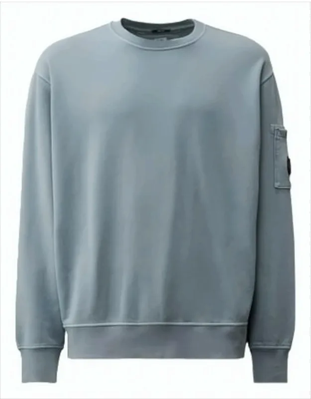 Relaxed-fit Long-sleeve T-shirt With Crew Neckline And Pocket Detail