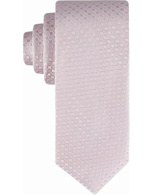 Checkered Geo-print Tie