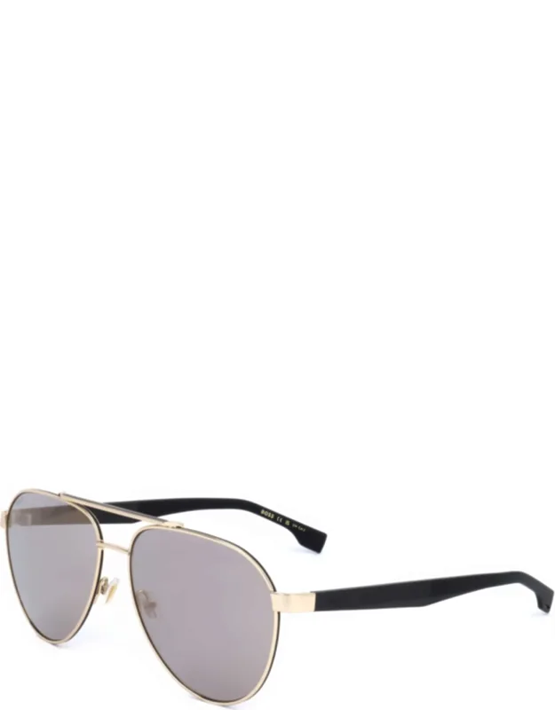 Hugo Boss Black Gold 60mm Aviator Sunglasses With 100% Uv Protection
