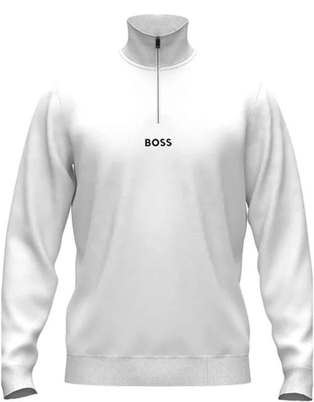 White Half Zip Sweatshirt