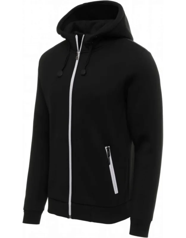Slim Fit Sherpa Fleece-lined Classic Tech Full Zip Hoodie