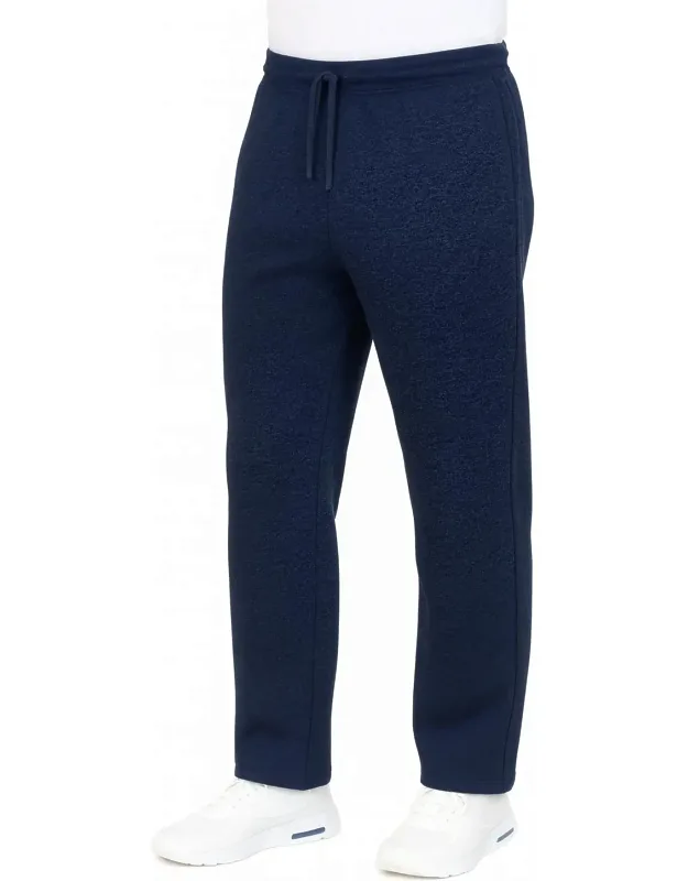 Classic Heavyweight Fleece Sweatpants With Open Bottom