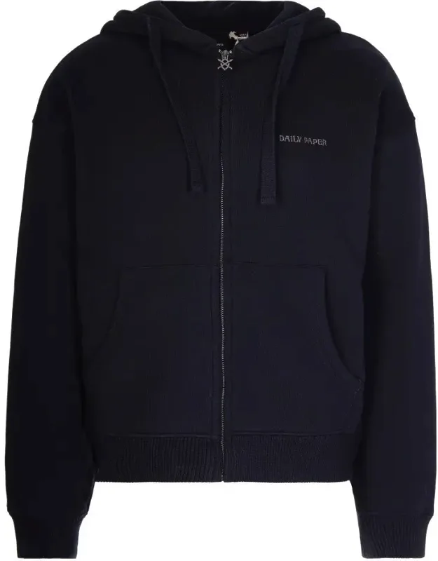 Boxy Hoodie With Adjustable Hood And Embroidered Logo