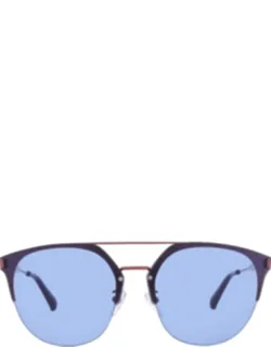Blue Oval Sunglasses Ckj172saf 465