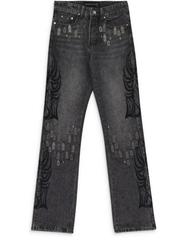 Centralized Hardware Straight-fit Jeans