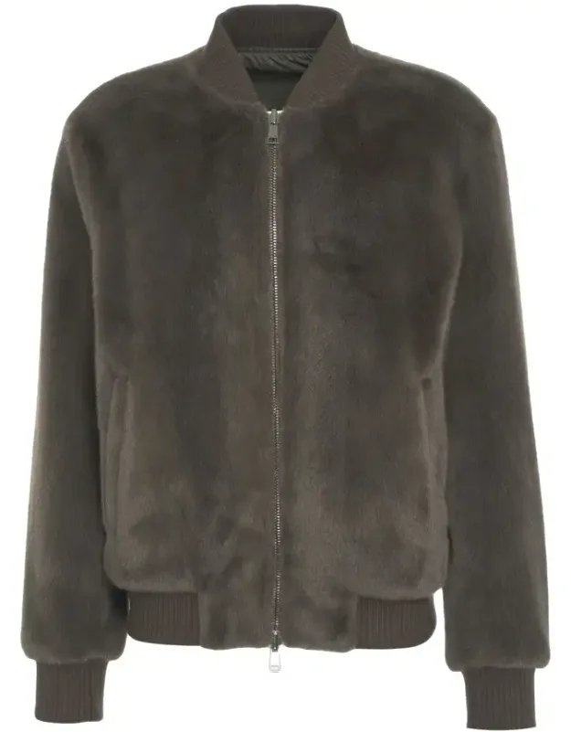 Faux Fur Bomber Jacket