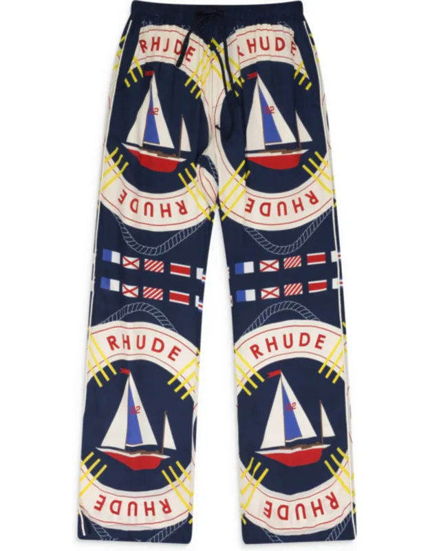 Flag Sail Silk Track Pants